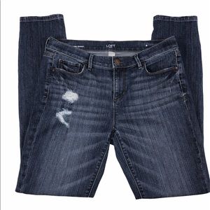 LOFT Distressed Modern Skinny Jeans Women’s Size 8